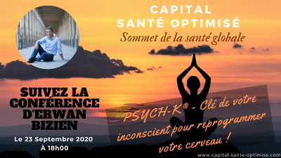 Erwan présentera PSYCH- K ® au Sommet de la Santé Globale du 21 au 27 septembre 2020  